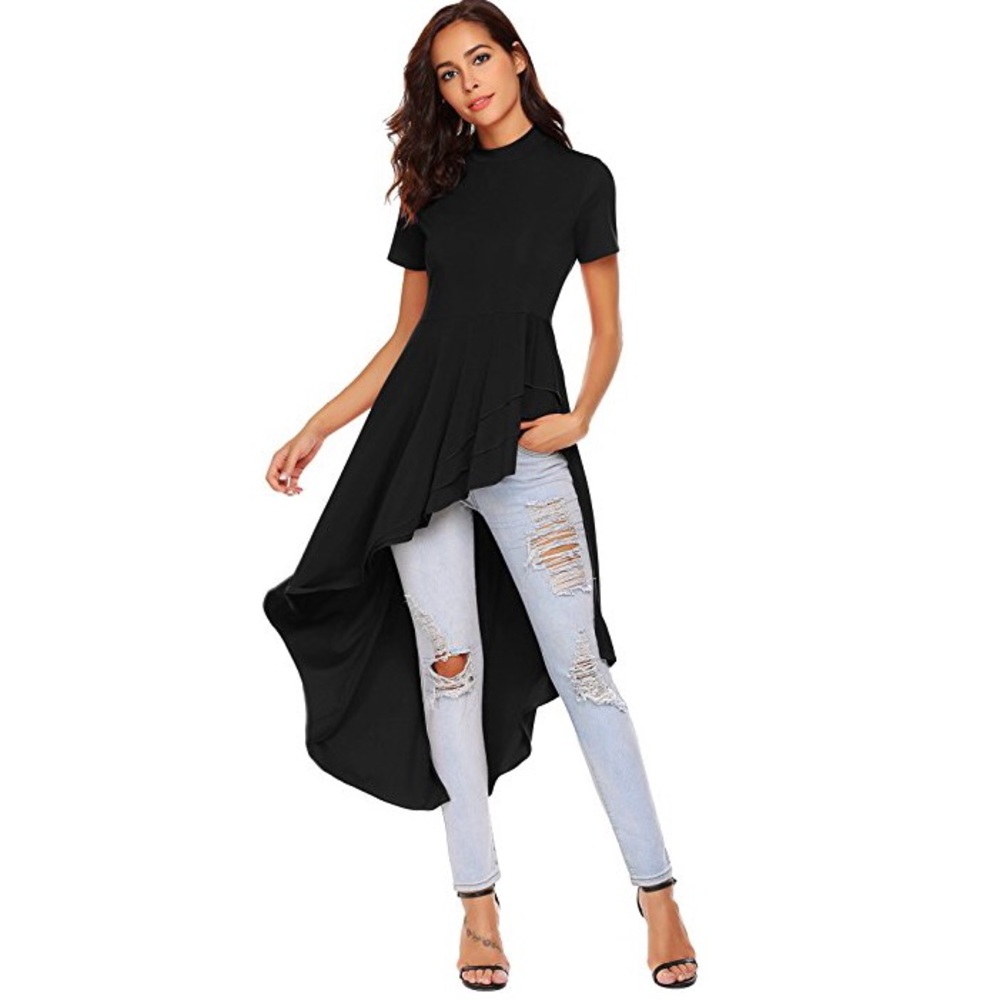 đź–¤Womens High Low Maxi Blouseđź–¤ - Picture 3 of 6